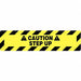 Floor Sign Black/Yellow 24 in x 6 in