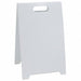 Blank Floor Stand Sign White Plastic