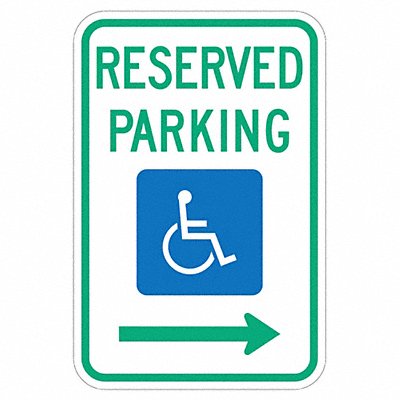 Reserved Parking Parking Sign 18 x 12 