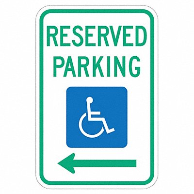 Reserved Parking Parking Sign 18 x 12 