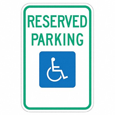 Reserved Parking Parking Sign 18 x 12 