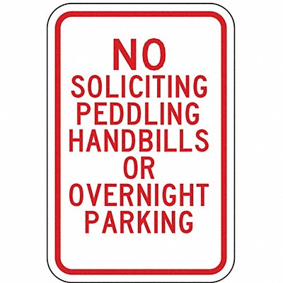 Parking Sign 18 in x 12 in Aluminum