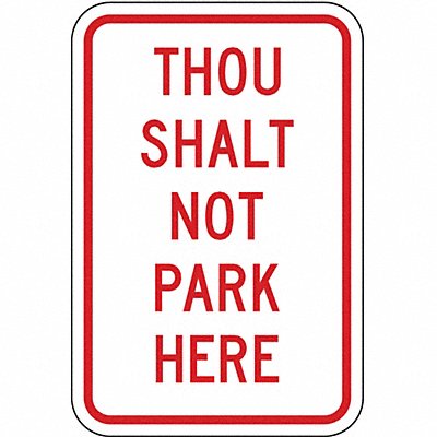 Church Parking Sign 18 x 12 