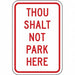 Church Parking Sign 18 x 12 