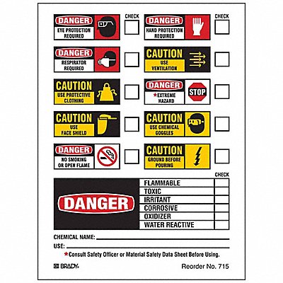 Secondary Label 6 in W PK100