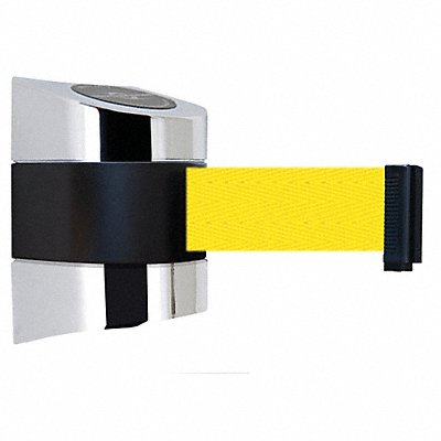 D0114 Belt Barrier Chrome Belt Color Yellow