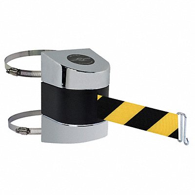 D0121 Belt Barrier Chrome Belt Yellow/Black