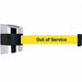 D0128 Belt Barrier Chrome Belt Color Yellow