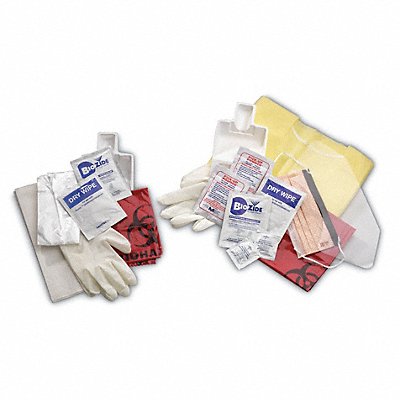 Biohazard Spill Kit Pull String Bag Red