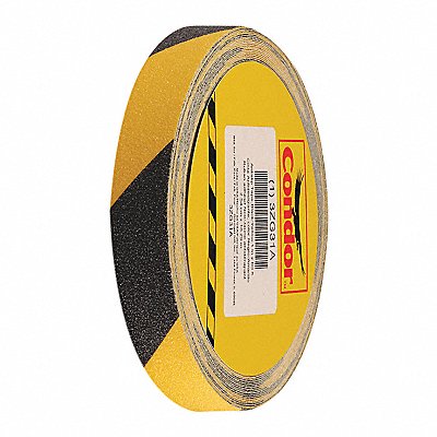 AntiSlip Tape 60 ftLx1 W BLK/YLW 60Grit