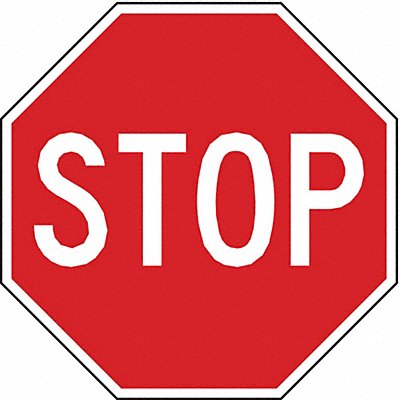 D9768 Stop Traffic Sign 18 x 18 