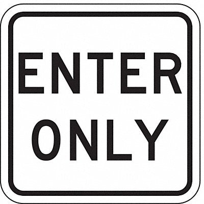 D9633 Enter Sign For Parking Lots 18 x 18 