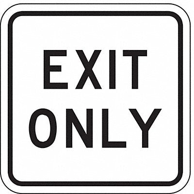 D9637 Exit Only Parking Sign 18 x 18 