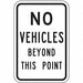 Non-Rflctv Traffic Safety Sign 18x12in