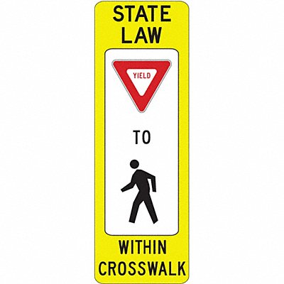 State Law Yield Traffic Sign 36 x 12 