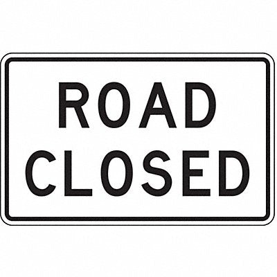 Road Closed Traffic Sign 30 x 48 