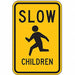 Children at Play Traffic Sign 24 x 18 