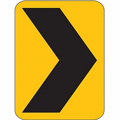 Chevron Symbol Traffic Sign 24 x 18 