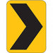 Chevron Symbol Traffic Sign 24 x 18 