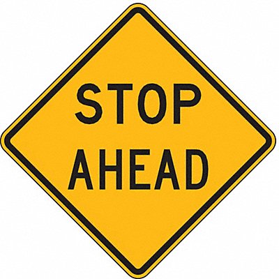 Stop Ahead Traffic Sign 24 x 24 