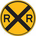 D9728 RXR Traffic Sign 30x30 12 Dia