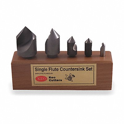 Countersink Set 5 PC 1 FL 90 Deg Cobalt