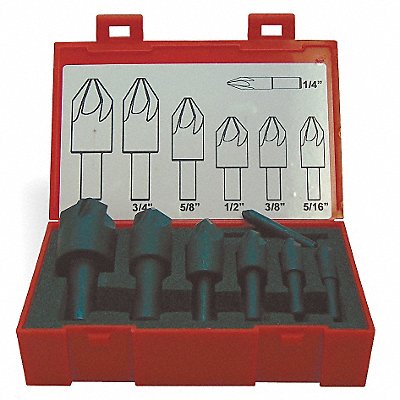 Countersink Set 7 PC 6 FL 60 Deg Cobalt