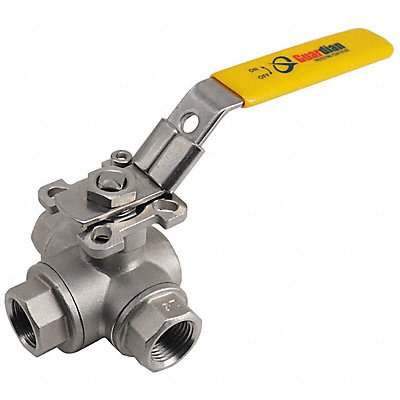 Ball Valve Full 1/2 Size 1000 psi 3-Way