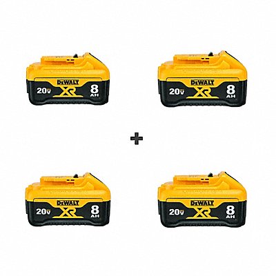 20V MAX XR 8Ah BATTERY FOUR PACK