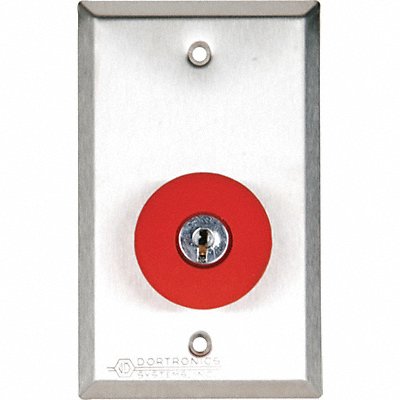 Push Button w/Key Reset 125VAC 2-3/4 W