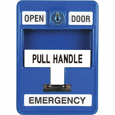 Emergency Pull Station 30VAC/DC Blue