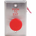 Push to Exit Button 125VAC Red Button