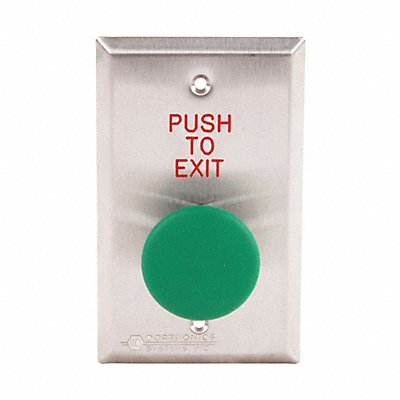 Push to Exit Button 125VAC Green Button