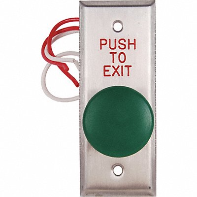 Push to Exit Button 125VAC Green Button