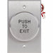 Push to Exit Button 24VDC Silver Button