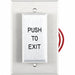 Push to Exit Button 24VDC Silver Button