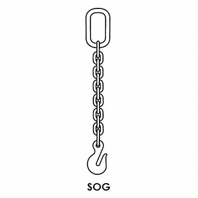 Chain Sling 5 ft L SOG Sling Type