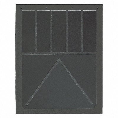 Mud Flaps Black Rubber 24 L x 24 W PR