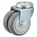 Low-Profile Easy-Turn Bolt-Hole Caster