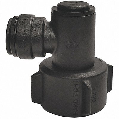 Female Swivel Elbow Black 3/8 Tube PK5