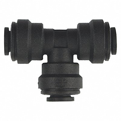 Union Tee Black 1/4 Tube Size PK10