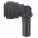 Plug-In Elbow Black 3/8 Tube Size PK10