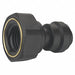 Female Adapter Black 1/4 Tube Size PK10