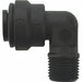 Fixed Elbow Black 1/4 Tube EPDM PK10