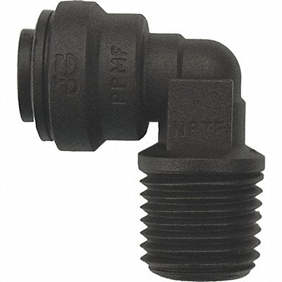 Fixed Elbow Black 1/4 Tube 150 psi PK10