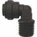 Fixed Elbow Black 1/4 Tube 150 psi PK10