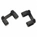 Helmet Clips Black Plastic PR