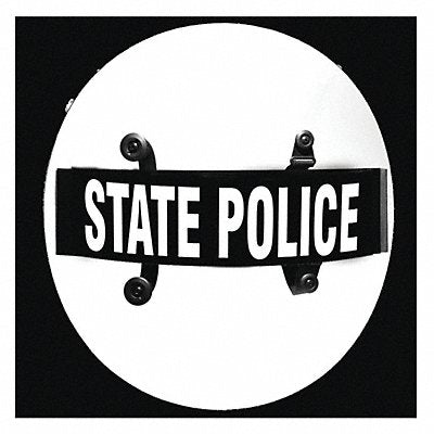 Round State Police Riot Shield Clear