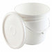 Pail Polyethylene White Snap-On