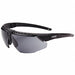 Safety Glasses Gray Lens Black Frame